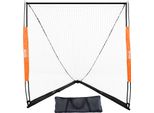 Porta Da Lacrosse, Rete Da Lacrosse 6' X 6', Porta Da Lacrosse Portatile Con Borsa Per Il Trasporto, Palo In Fibra Di Vetro, Attrezzatura Per L'allenamento Del Lacrosse Da Cortile, Porta Da College Facile Da Montare, Perfetta Per L'allenamento
