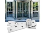 2PCS In Acciaio Inox 360 Gradi Di Rotazione Cerniera Superiore Inferiore Perno Cerniera Hardware Partialbero Eccentrico