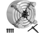 Mandrino A Quattro Griffe Diametro 125 Mm, Mandrino A 4 Griffe 15 X 14 X 10 Cm, Mandrino Da Tornio In Ghisa, Mandrino A Quattro Griffe Con Ganasce Reversibili E Alta Precisione, Mandrino Per Tornio