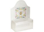 Fioriera Appesa In Metallo Ape Crema Decorazione Vintage 29Cm