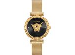 Versace VEDV01319 Orologio Da Donna Palazzo Empire Greca Diamond In Acciaio Inossidabile Oro Nero