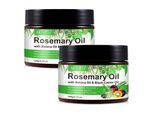Olio Di Rosmarino Olio Di Batana Olio Di Ricino Olio Di Ricino 3 In 1 Per La Crescita Dei Capelli Vegan Spremuto A Freddo, 2X 120G
