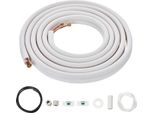 Succebuy Set Di Linee Mini Split Da 7620 Mm, Tubo Di Rame Con Diametro Esterno Di 6,4 E 9,5 E Isolamento A Tre Strati, Per Condizionamento/Pompa Di Calore E Hvac, Compresi 27 Piedi Di Cavo Di Collegamento E Accessori