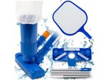Aspiratore Per Piscina, Set Per La Pulizia Del Fondo Della Piscina, Rete Di Atterraggio, Asta, Sistema Di Lavaggio Manuale