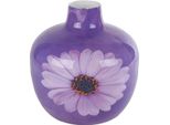 Vaso Gerbera Viola In Metallo Decorativo 18X18X18Cm