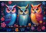 Alipson Puzzle Gufi E Notte Incantata - Puzzle Per Bambini Con Motivo Gufo