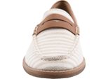 Sperry - Mocassini "Port Driving"" Da Donna, Pelle FS12050 (38,5 Eu) (Bianco/Marrone Chiaro)"