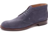5811AE Polacchino Uomo Tod's Suede Blue Shoe Man