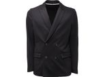 8776AE Giacca Uomo Paolo Pecora Black Double-Breasted Jacket Men