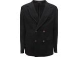 L0523 Giacca Doppiopetto Uomo Emporio Armani Man Wool Jacket Black