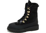 0949O Stivaletto Car Shoe Black Inside Eco Fur Stivaletti Donna Boot Women