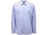 9834AQ Camicia Uomo Tintoria Mattei Slim Man Shirt Blue