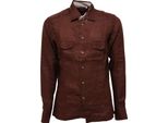 7182W Camicia Uomo Sonrisa Brown Shirt Linen Men