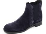 B8339 Tronchetto Basso Donna Tod's Scarpa Beatles Blu Boot Shoe Woman