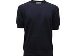I5044 Maglia Uomo Ballantyne Man Silk/Cotone T-Shirt Navy