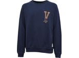 8519J Felpa Uomo V Life Blue Cotone Vintage Sweatshirt Man