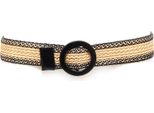 2687AA Cintura In Paglia Donna Vicolo Regolabile Adjustable Straw Belt Woman