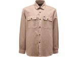 8186Az Giacca Camicia Uomo Fay Man Linen Blend Over Shirt