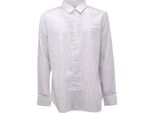 9799AQ Camicia Uomo Matteucci Slim Man Shirt White/Blue