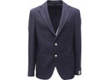 8546AH Giacca Uomo L'8 Lbm 1911 Blue Wool/Cotone/Cashmere Textured Jacket Man