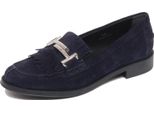 F6894 Mocassino Donna Dark Blu Tod’S Scarpe Suede Loafer Shoe Woman
