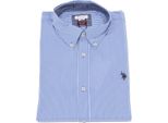 3802K Camicia Uomo U.S. Polo Assn. Slim Fit Light Blu/White Striped Shirt Man