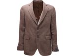 2144AG Giacca Uomo Bastianello Brown Herringbone Linen Jacket Man