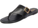 G5258 Infradito Donna Tod's Black Leather Sandals Woman