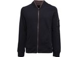 0454Z Felpa Uomo Markup Blue/Brown Full Zip Cotone Sweatshirt Man