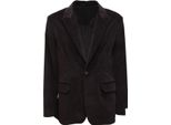 6811Az Giacca Velluto Uomo Paolo Pecora Man Velvet Jacket Black
