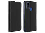 Akashi, Custodia Flip Akashi Con Scomparto E Funzione Stand Per Samsung Galaxy A21S, Nero