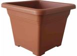 Siena Garden 192-301GA Vaso Per Piante Quadro 23Cm, Terracotta