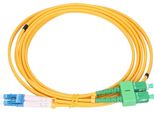 Extralink SC/APC-LC/UPC Patchcord Monomodale, Duplex, G652D, 3 Mm, 0,5 M