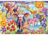 Puzzle Bluebird Puzzlemotiv Elefanti In Giardino - 1000 Pezzi
