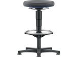 Sgabello Girevole Piedini E Anello Per I Piedi Supertec Nero Regolazione Dell'altezza Del Sedile 560-830 Mm Supertec