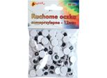 Occhi Mobili Autoadesivi 12 Mm 80 Pz Shan SO05