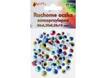 Occhielli Mobili Autoadesivi Colorati 6,8,10 Mm 80 Pezzi Shan SO11