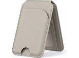 Inf Porta Carte Magnetico Magsafe Universale Con Supporto Rotante Per Iphone E Android Grigio