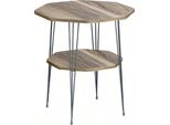 Tavolino In Metallo Marrone In Stile Moderno Ed Elegante