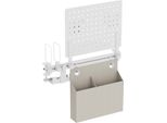 Logilink PB0101 Logilink Lochplatten-BüRoschienenorganizer/Kombination, Weiß