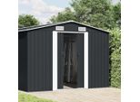 Vidaxl Casetta Da Giardino 257X392X181 Cm In Metallo Antracite