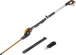 Worx WG252E.9 Tagliasiepi Telescopico A Batteria - Larghezza Di Taglio 45 Cm Senza Batteria E Caricabatterie