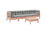 Syfax™ Set Divani Giardino 5 Pz Cuscini Legno Massello Abete Douglas