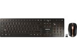 Cherry Dw 9100 Slim - Senza Fili - Rf Senza Fili + Bluetooth - Qwerty - Nero - Mouse Incluso