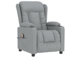 Syfax™ Poltrona Massaggiante In Tessuto Grigio Chiaro