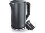 Bollitore In Acciaio Inox Da 1,5 Litri Con Impostazione Della Temperatura Da 40 A 100°C, 2200 W, Doppia Parete, Funzione Keep Warm, Senza Bpa, Gs, Silenzioso E Preciso