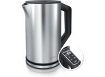 Bollitore In Acciaio Inox Con Impostazione Della Temperatura 40-100°C, 1,5 Litri, 2200 W, Doppia Parete, Funzione Keep Warm, Senza Bpa, Gs, Silenzioso, Preciso