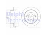 2X Delphi BG4220 Disco Freno Per Asse Posteriore