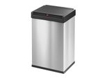 Hailo Bidone Per Rifiuti Big-Box Swing L, 35 L, Acciaio Inox Bidone Per Rifiuti Di Grande Capacità, Acciaio Inox E Plastica, Automatico - 1 Pezzo (0840-111)