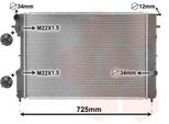 Radiatore Acqua Van Wezel Per Opel Omega B + Carvan 2.0 - 3.0 + 16V V6